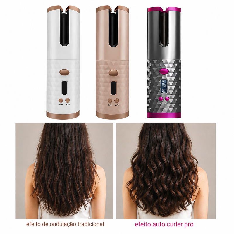 Auto Curler Pro™ | Modelador Automático de Cachos Sem Fio