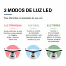 SKIN MASSAGE LED™ | Massageador Facial e Cervical com Aquecimento, Vibração e Fototerapia LED